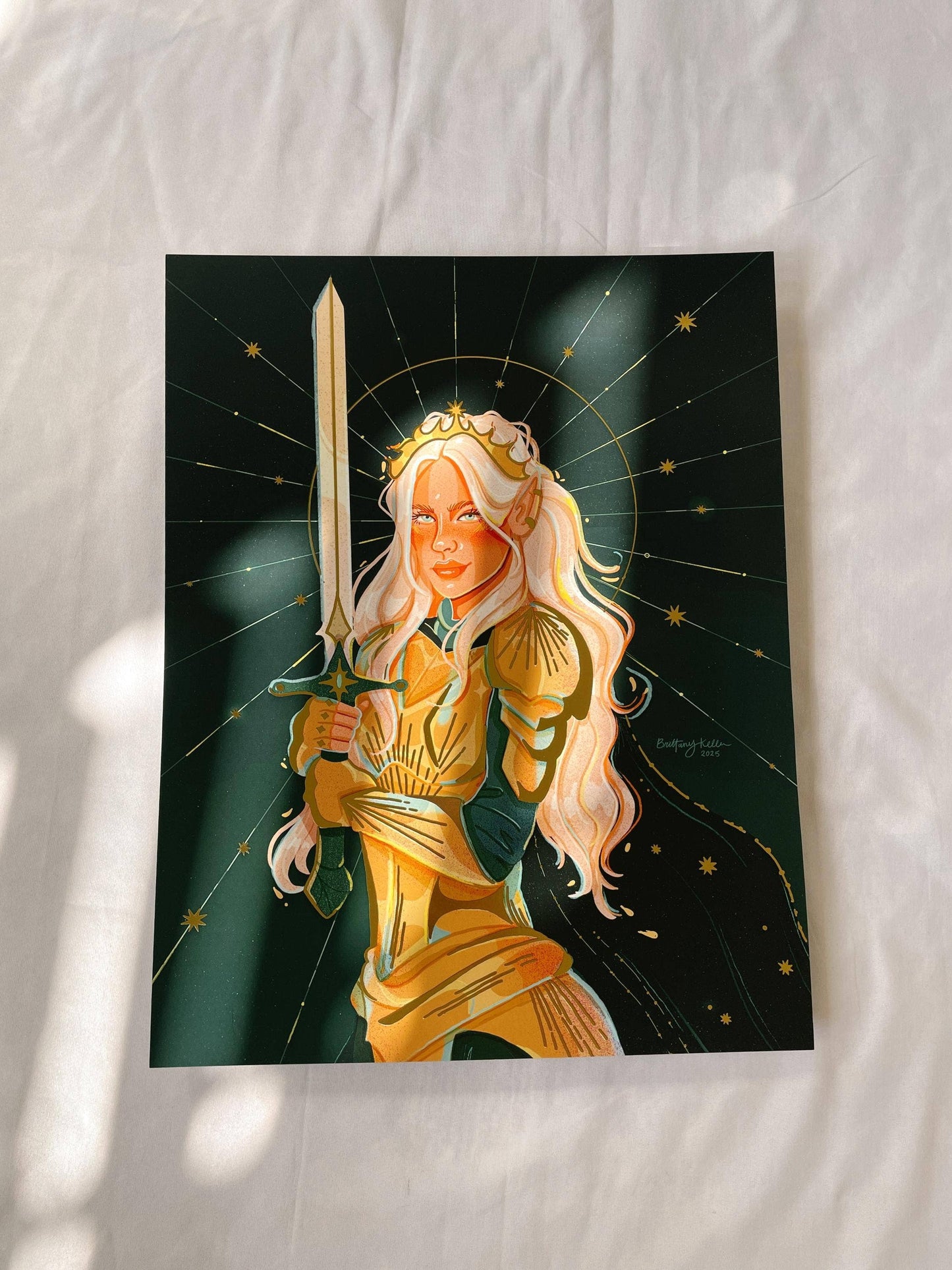 The Fire Heart *Gold Foil Print*