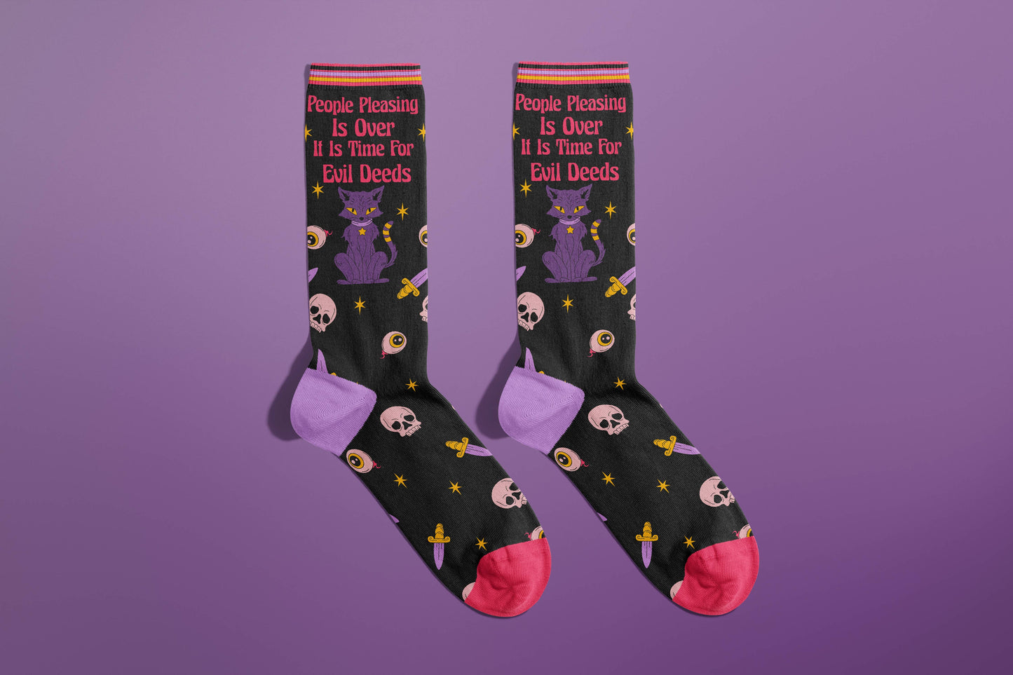 People Pleasing Is Over Socks (funny gifts, boundaries)