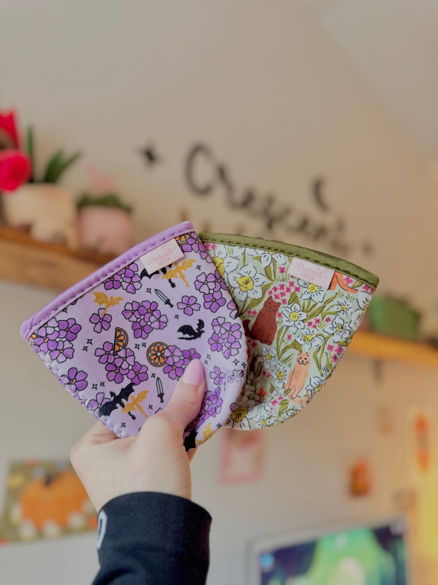 Violets & Dragons Bookish Iced Coffee Sleeve
