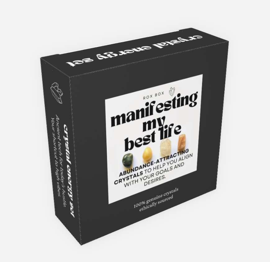 Manifesting my best life - crystals for abundance - cheeky gift funny gift