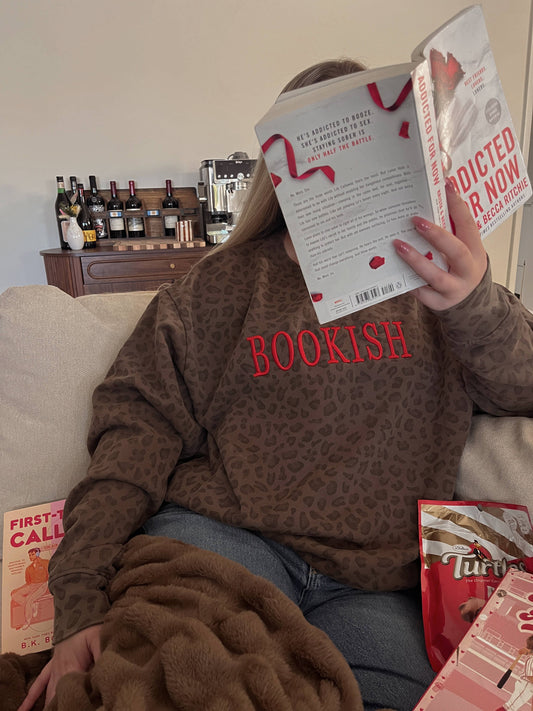 Bookish Leopard Print sweatshirt