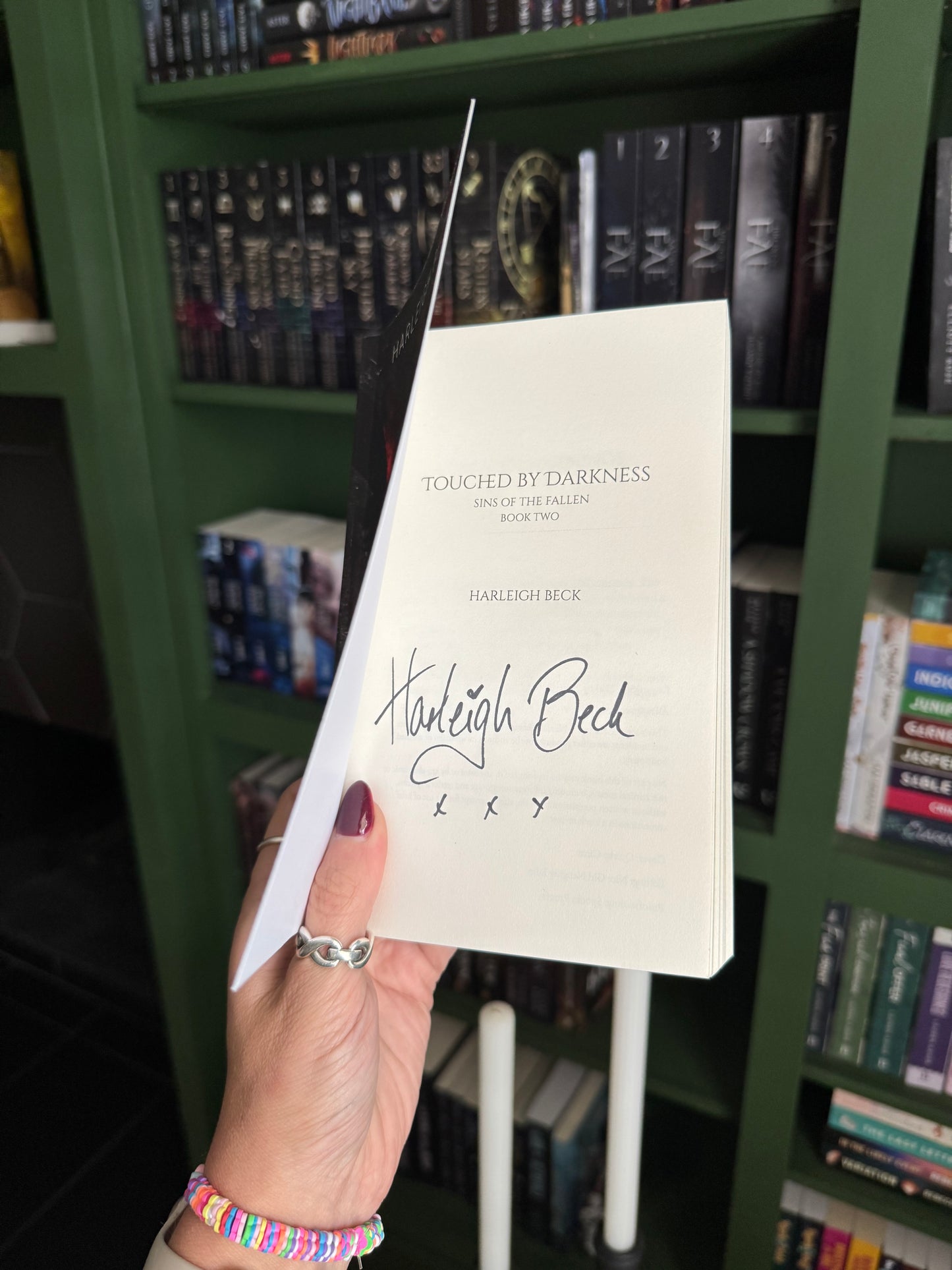 Touched by Darkness by Harleigh Beck (signed) Book 2: Sins of the Fallen