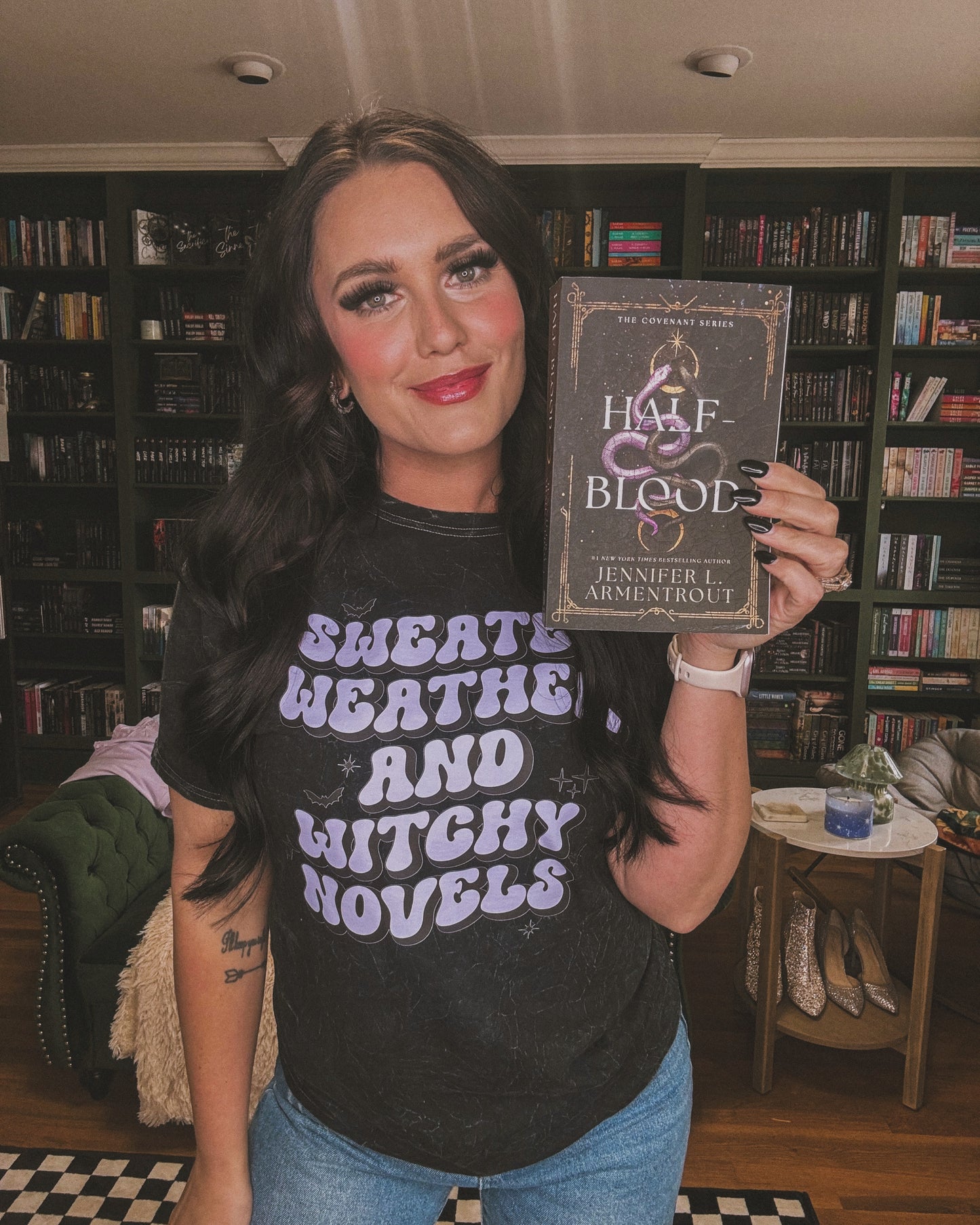 Sweater Weather & Witchy Novels t-shirt