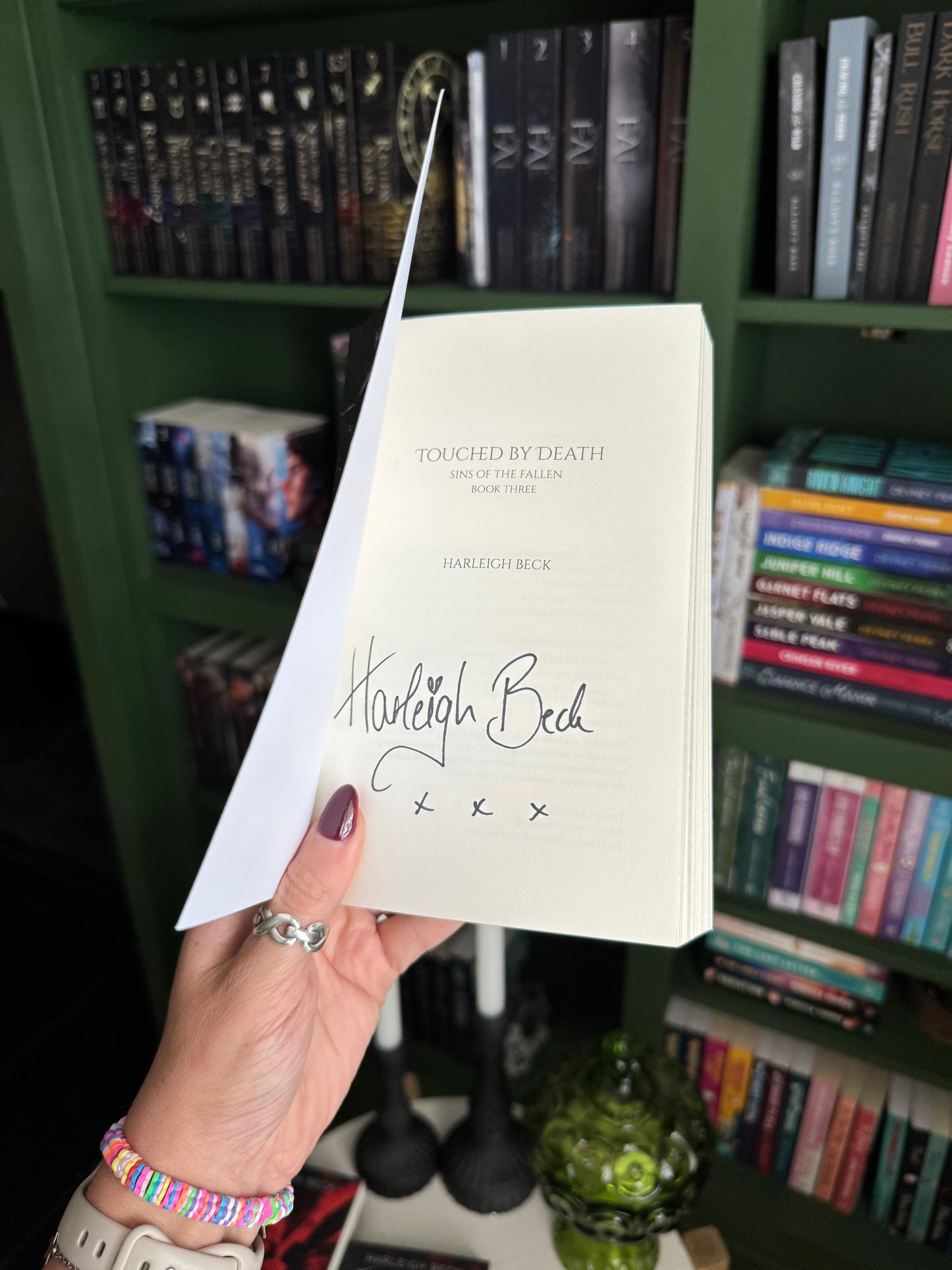 Touched by Death by Harleigh Beck (signed) Book 3: Sins of the Fallen