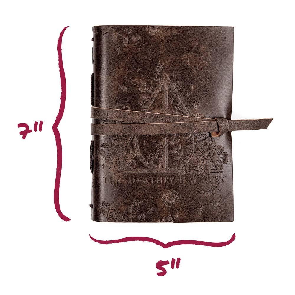 Harry Potter Deathly Hallows Leather Wrap Journal
