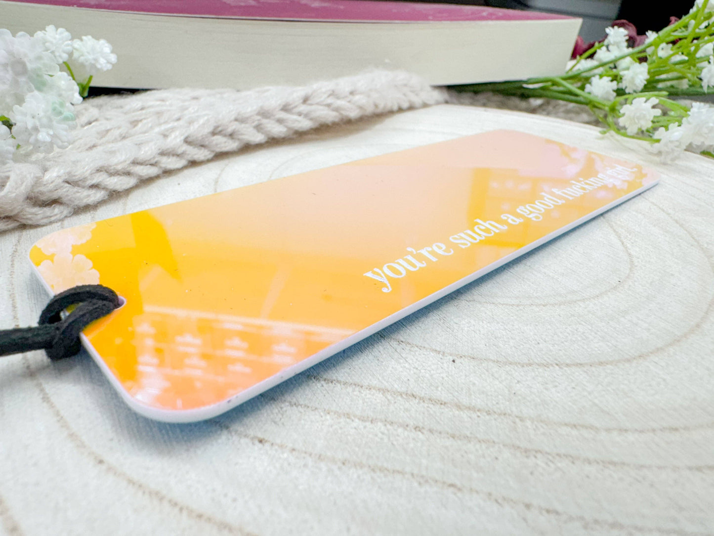 You’re Such a Good Fucking Girl - Moon Beam Iridescent Bookmark: Hot Pink