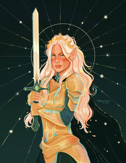 The Fire Heart *Gold Foil Print*