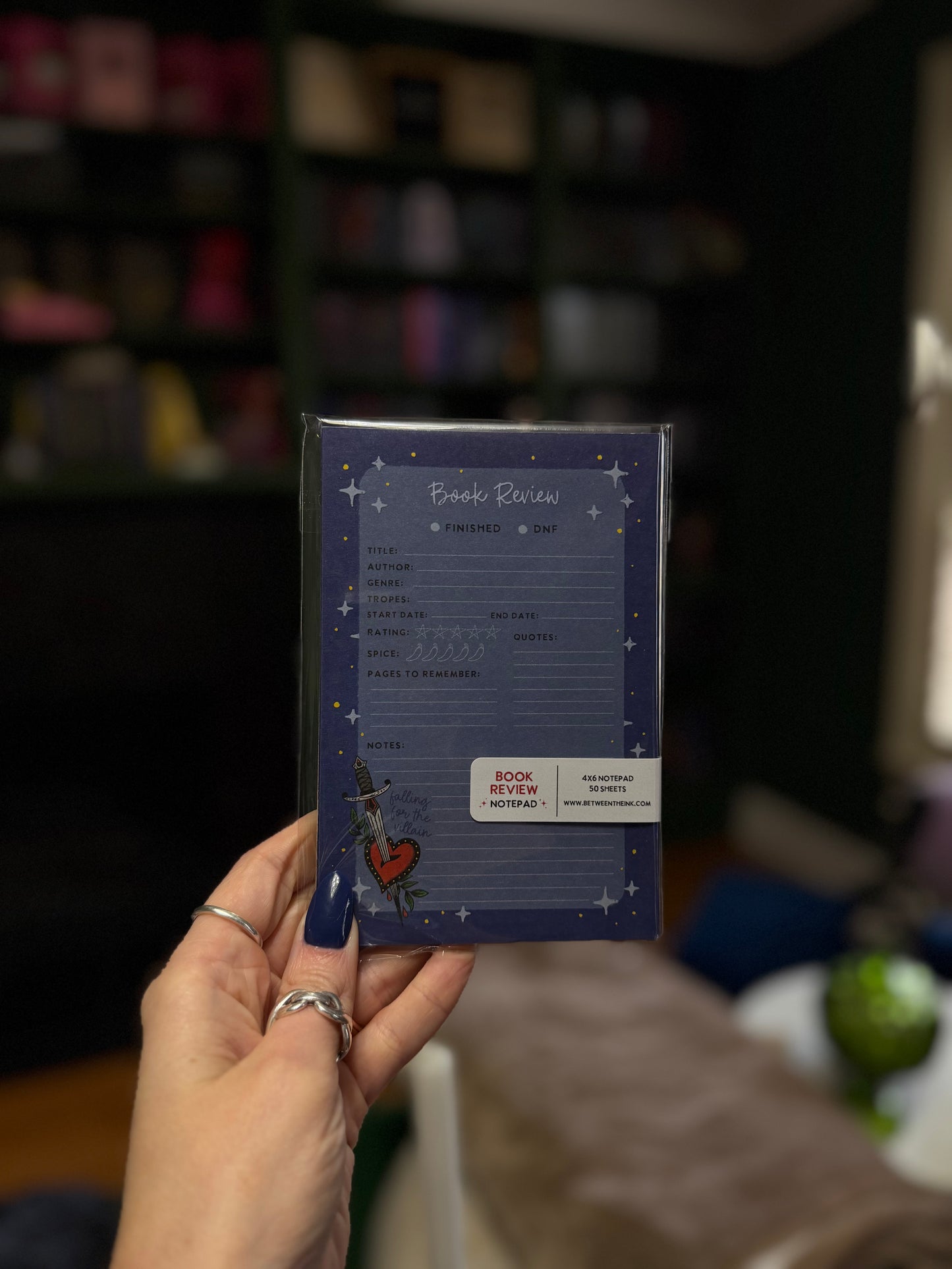 Falling for the Villain Review Notepad