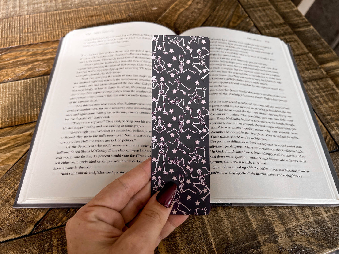 Dancing Skeletons and Vampire Fangs Bookmark Set