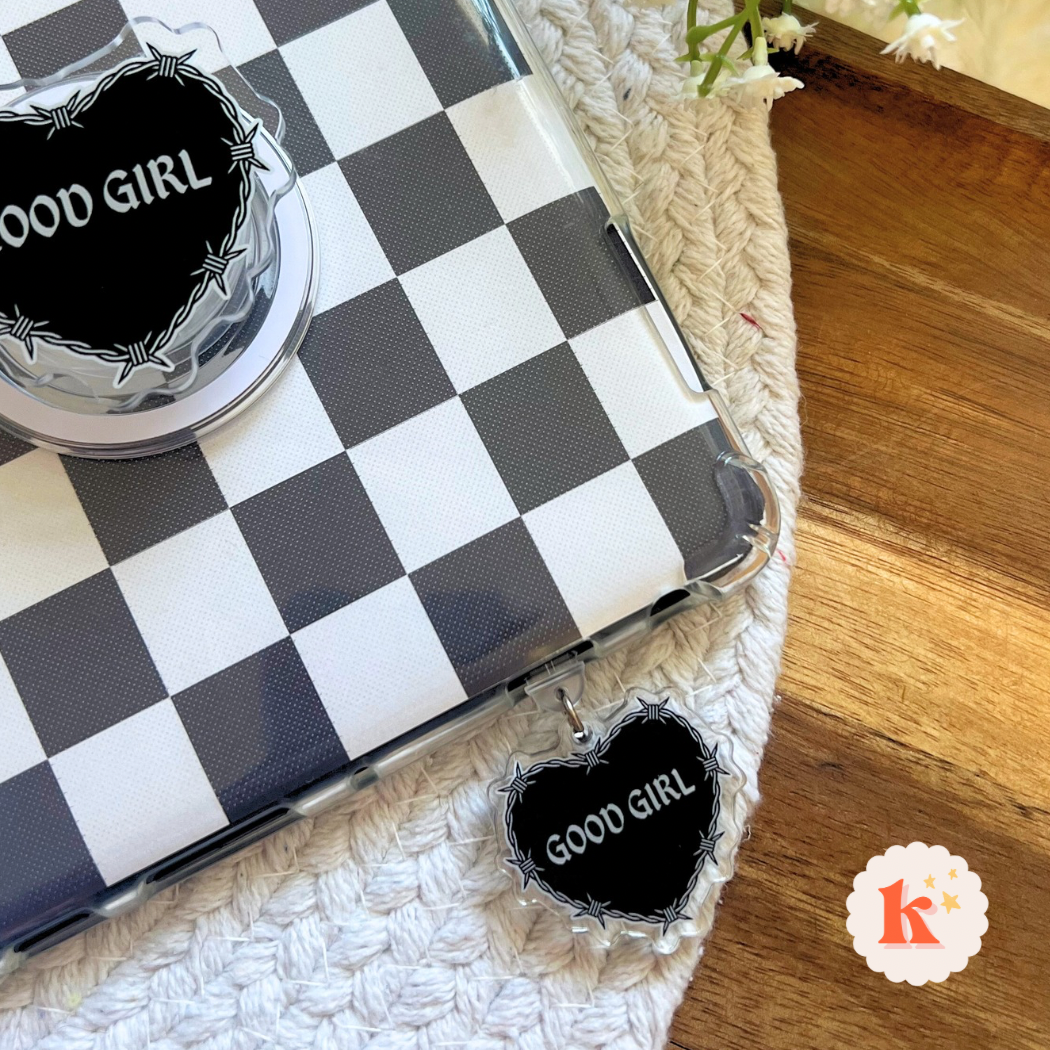 Reading Good Girl Kindle Charm, kindle accessories,bookstore: C plug