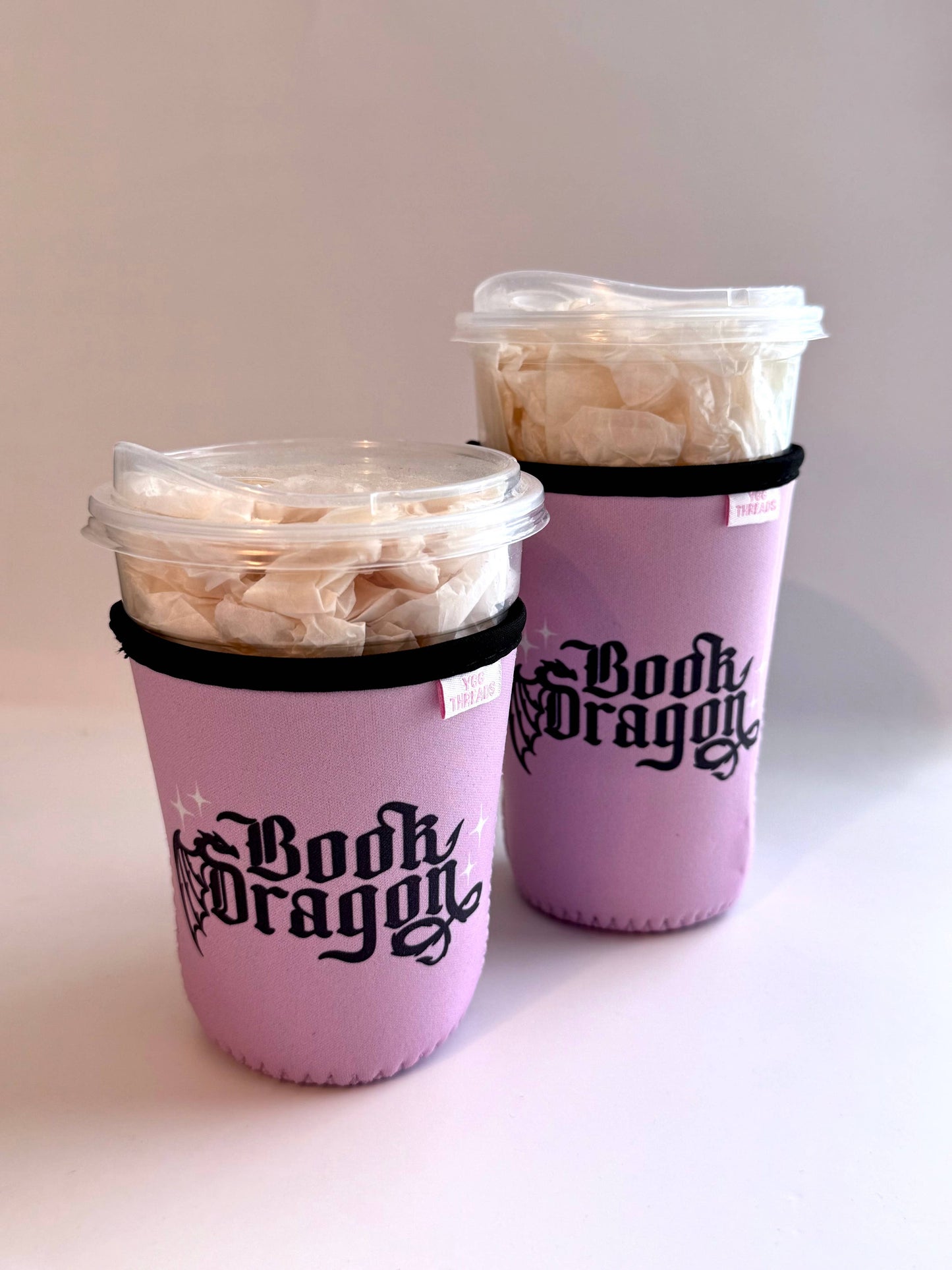Book Dragon Iced Coffee Drink Sleeve