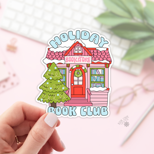 Holiday Bookstore Book Club Stickers / Christmas Bookish