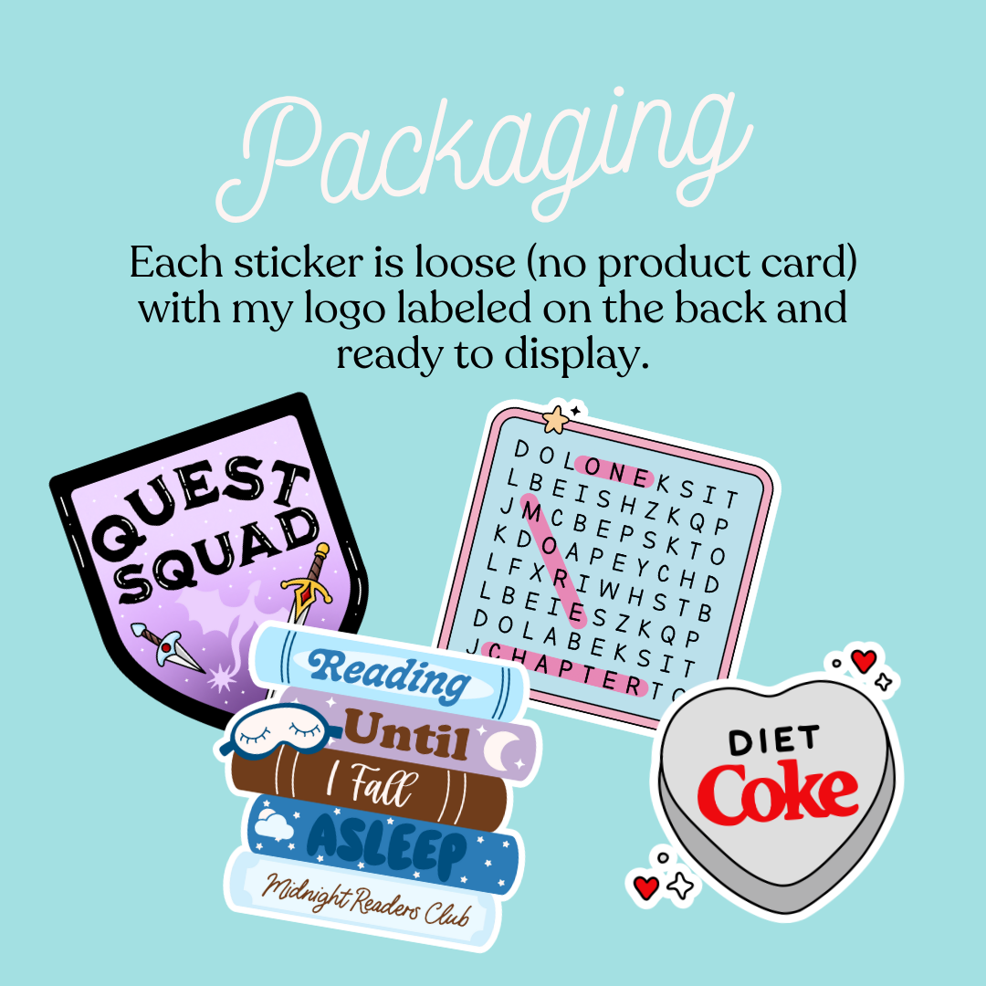 Lizzie Bookish Girlie Sticker