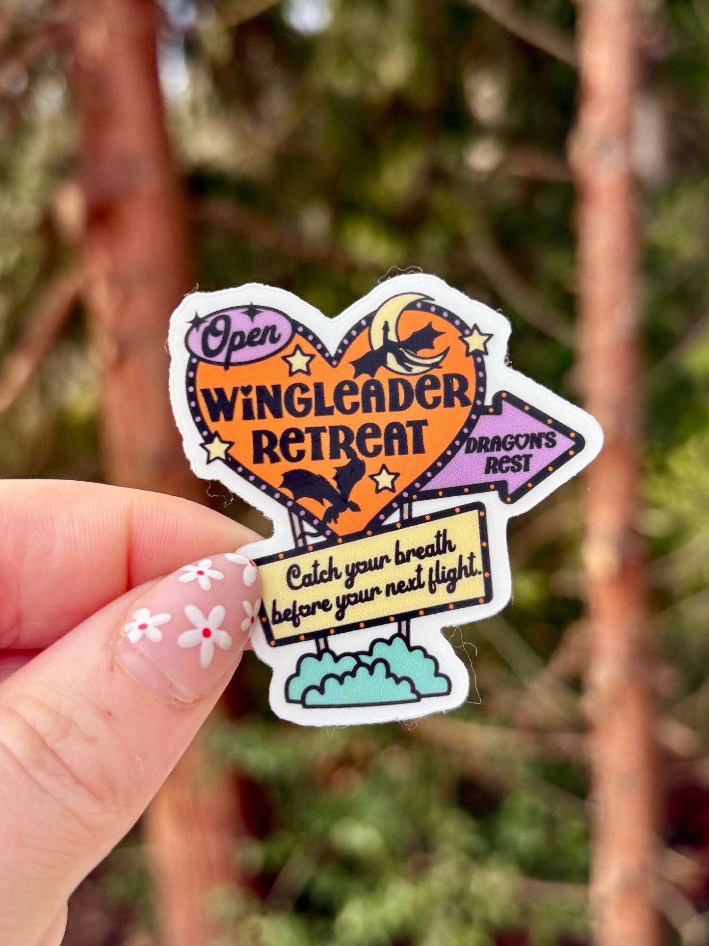 Wingleaders Retreat Clear Sticker