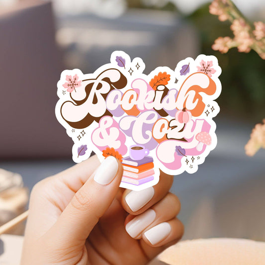 Bookish & Cozy Sticker