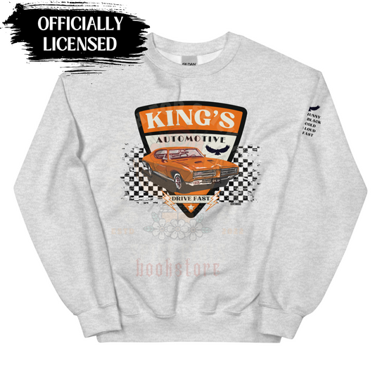 Kings Auto Sweatshirt | Front + Sleeve