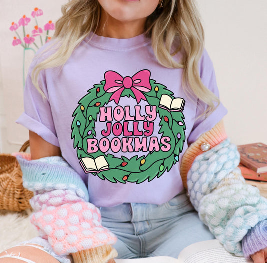 Holly Jolly Bookmas t-shirt