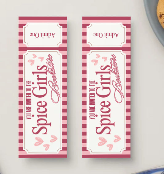 You’re Invited to the Spice Girls Bookstore Bookmark
