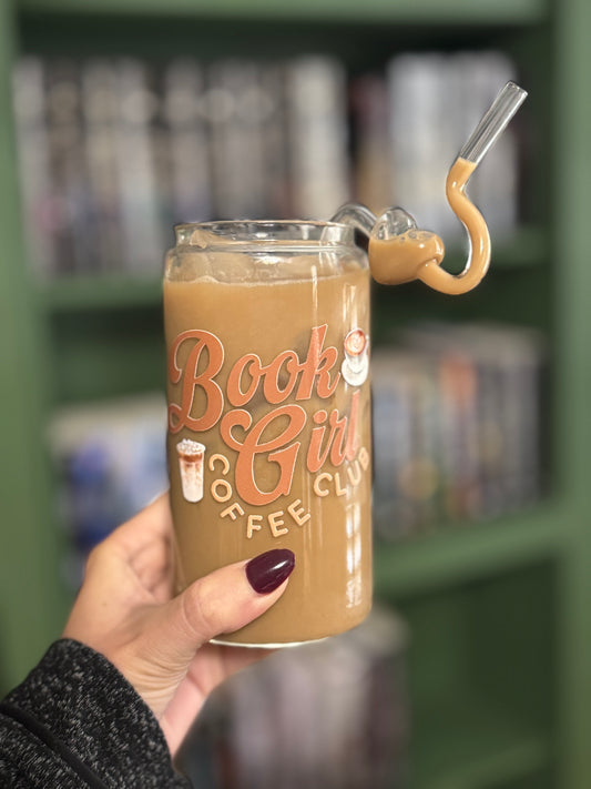 Book girl coffee club cup
