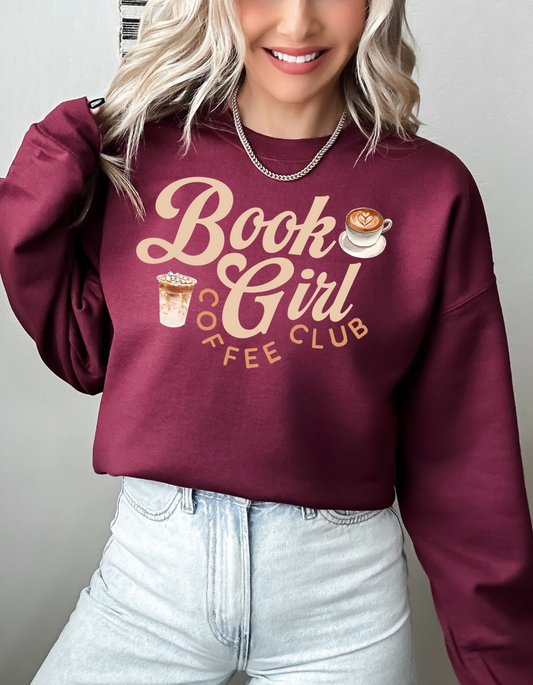 Book Girl Coffee Club Unisex Sweatshirt