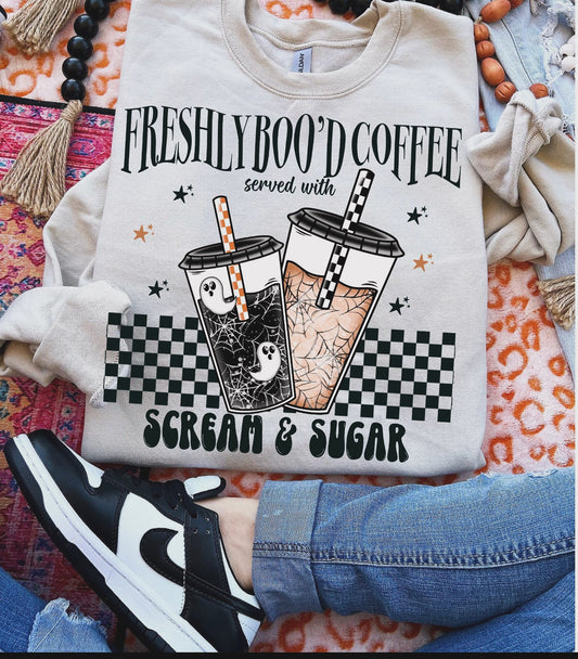 Freshly Boo'd Coffee Sweatshirt