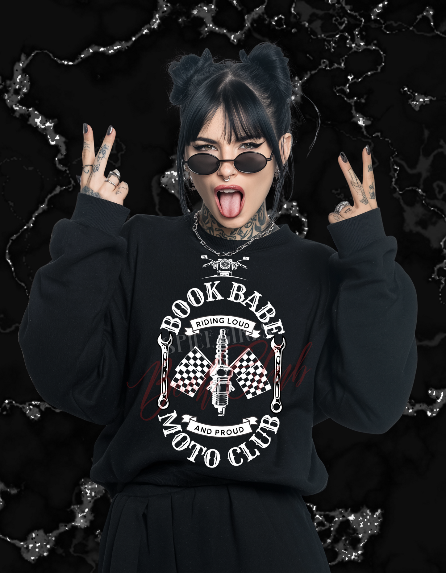 Book Babe Moto Club Unisex Sweatshirt
