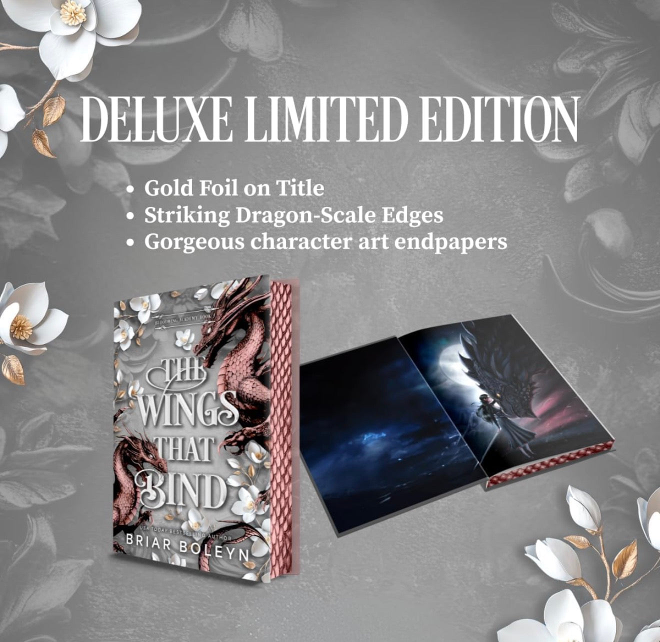 Wings That Bind by Briar Boleyn (Deluxe Limited Edition)(Bloodwing Academy, 3)