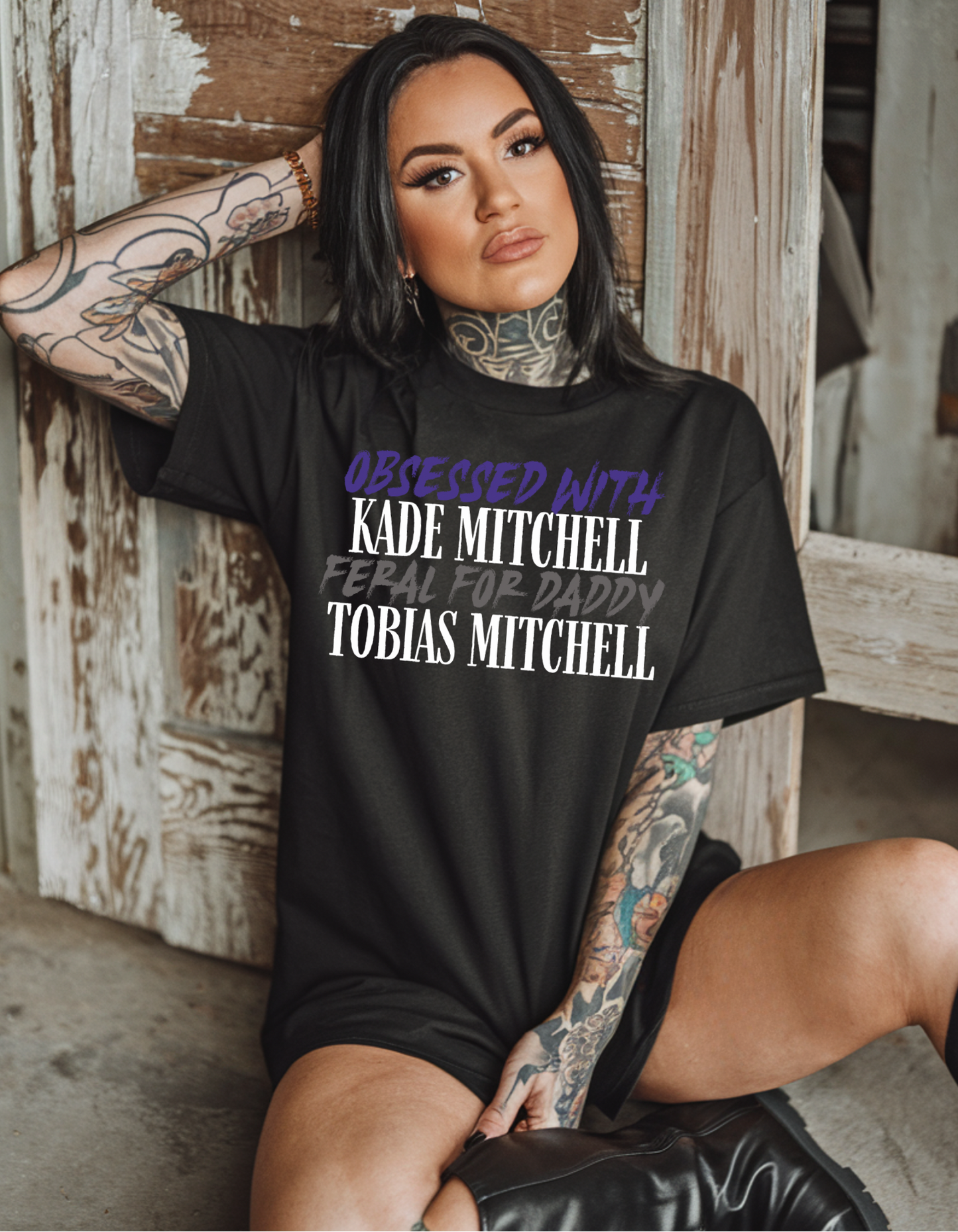 Feral for Daddy heavyweight t-shirt