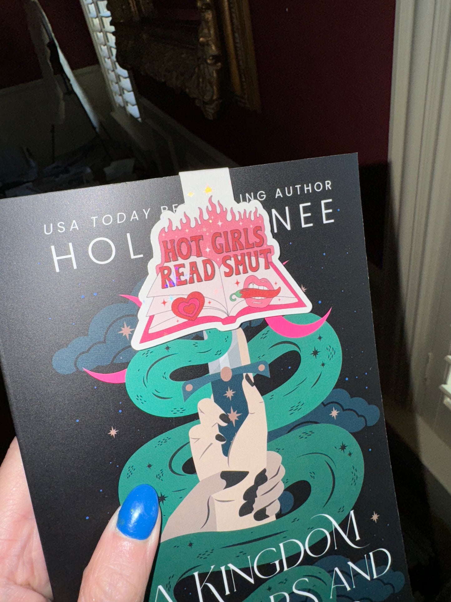 Hot girls read smut magnetic bookmark