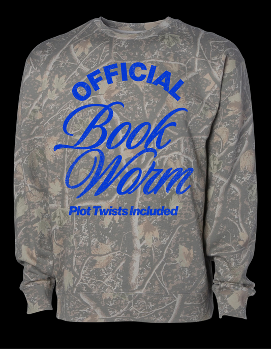 Official Bookworm - Camo Sweatshirt