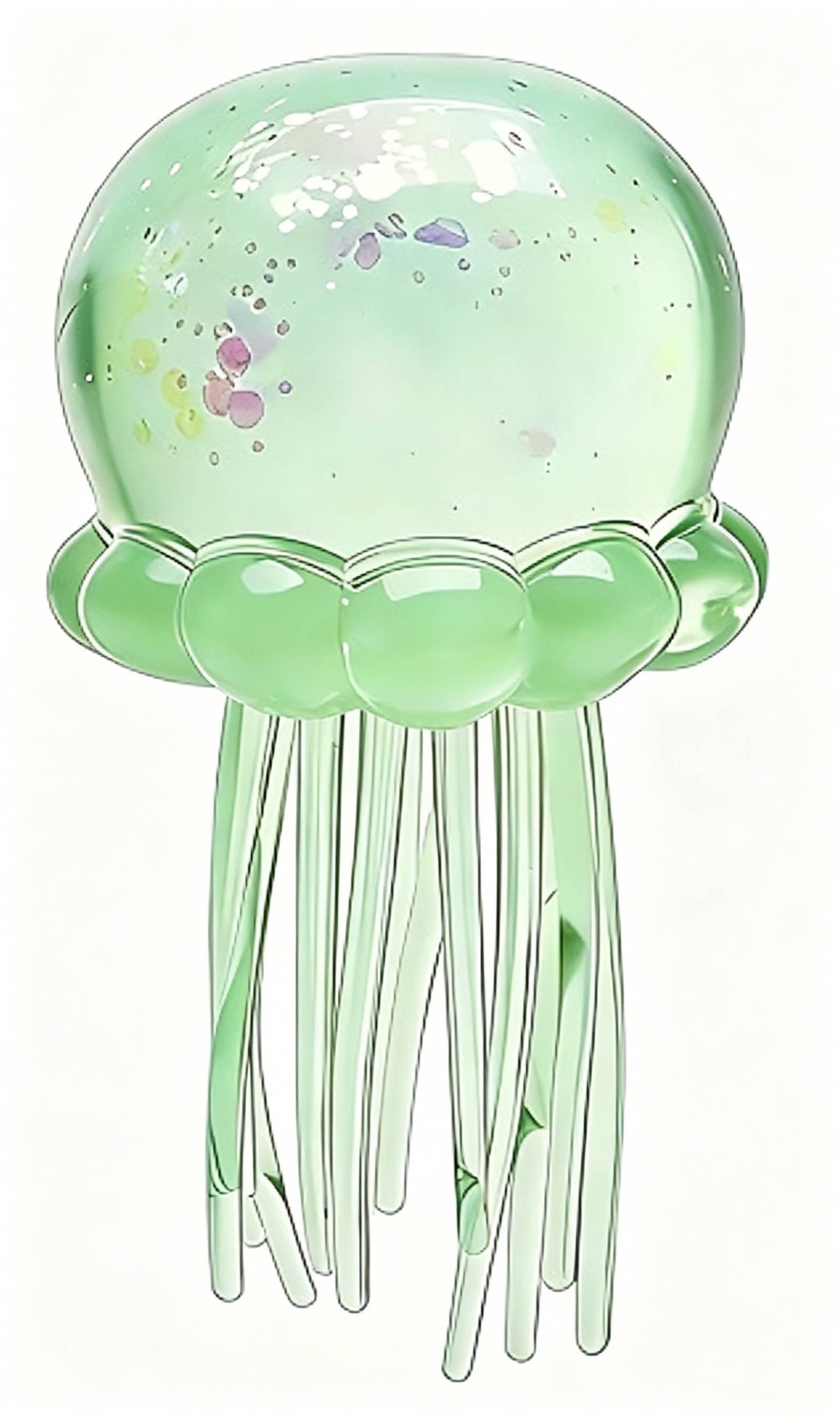 Sequin Glitter jellyfish squishy sensory toy-no brand