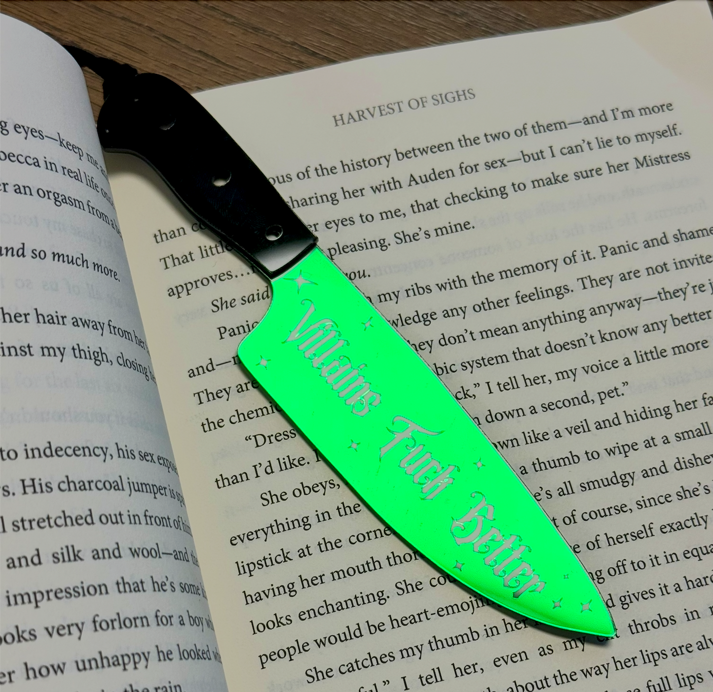 Villains Fuck Better - Mirrored Knife Bookmark: Red