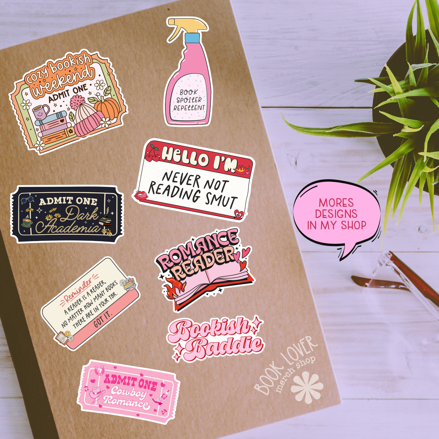 Audiobook Girlie Stickers / Bookish Stickers / Book Lover