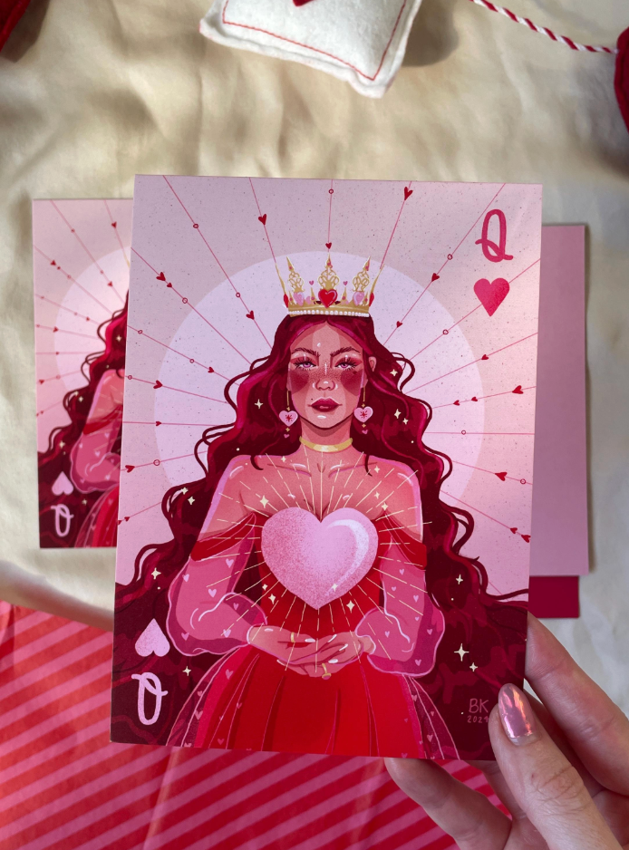 Queen of Hearts *Valentine's Post Card*