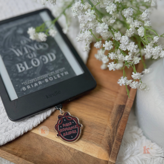 Dark romance reader Kindle Charm, kindle accessories, books: C Plug