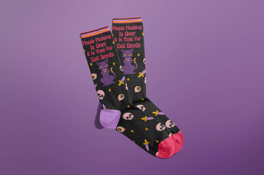 People Pleasing Is Over Socks (funny gifts, boundaries)