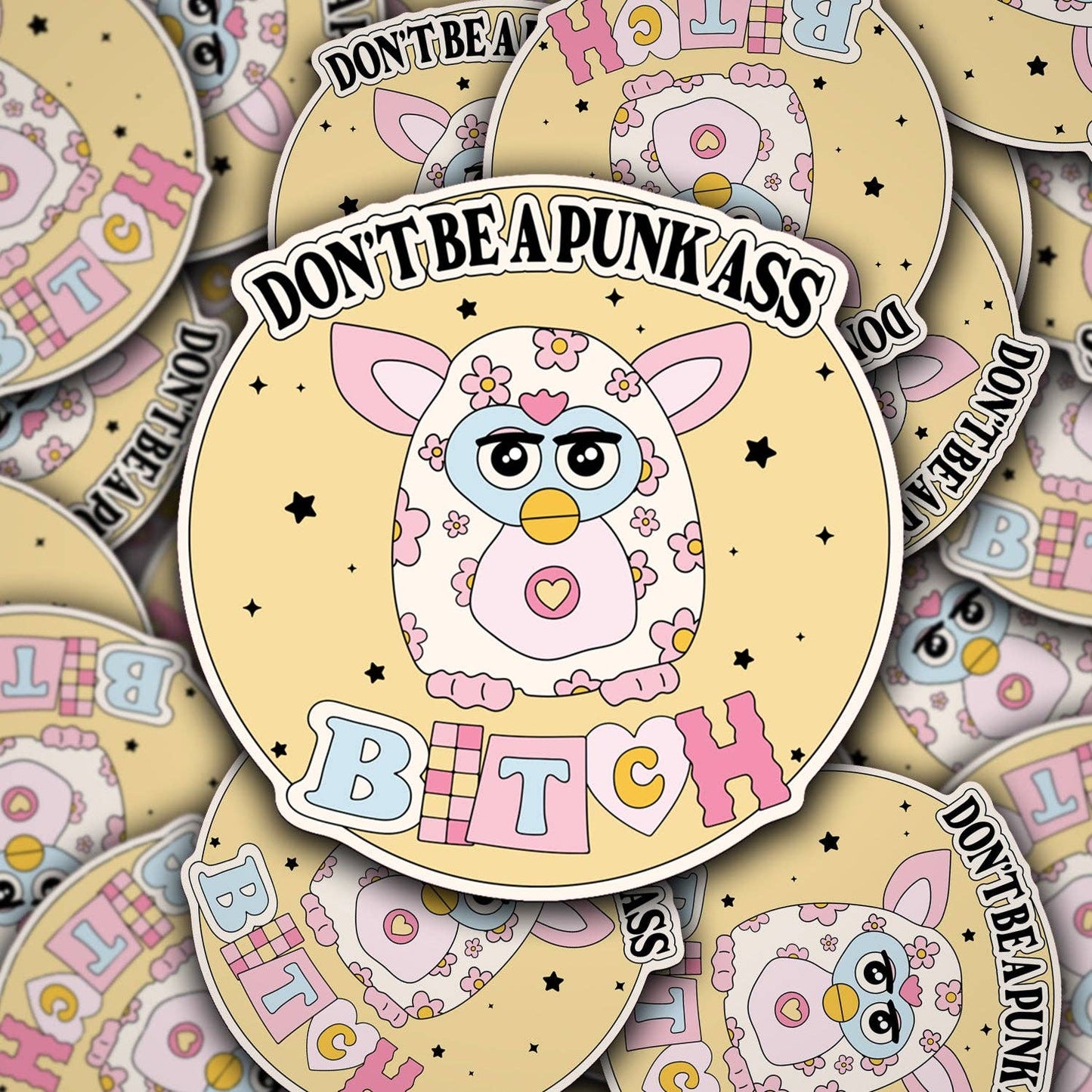 Vinyl Decal Don't Be a Punk Y2K Toy