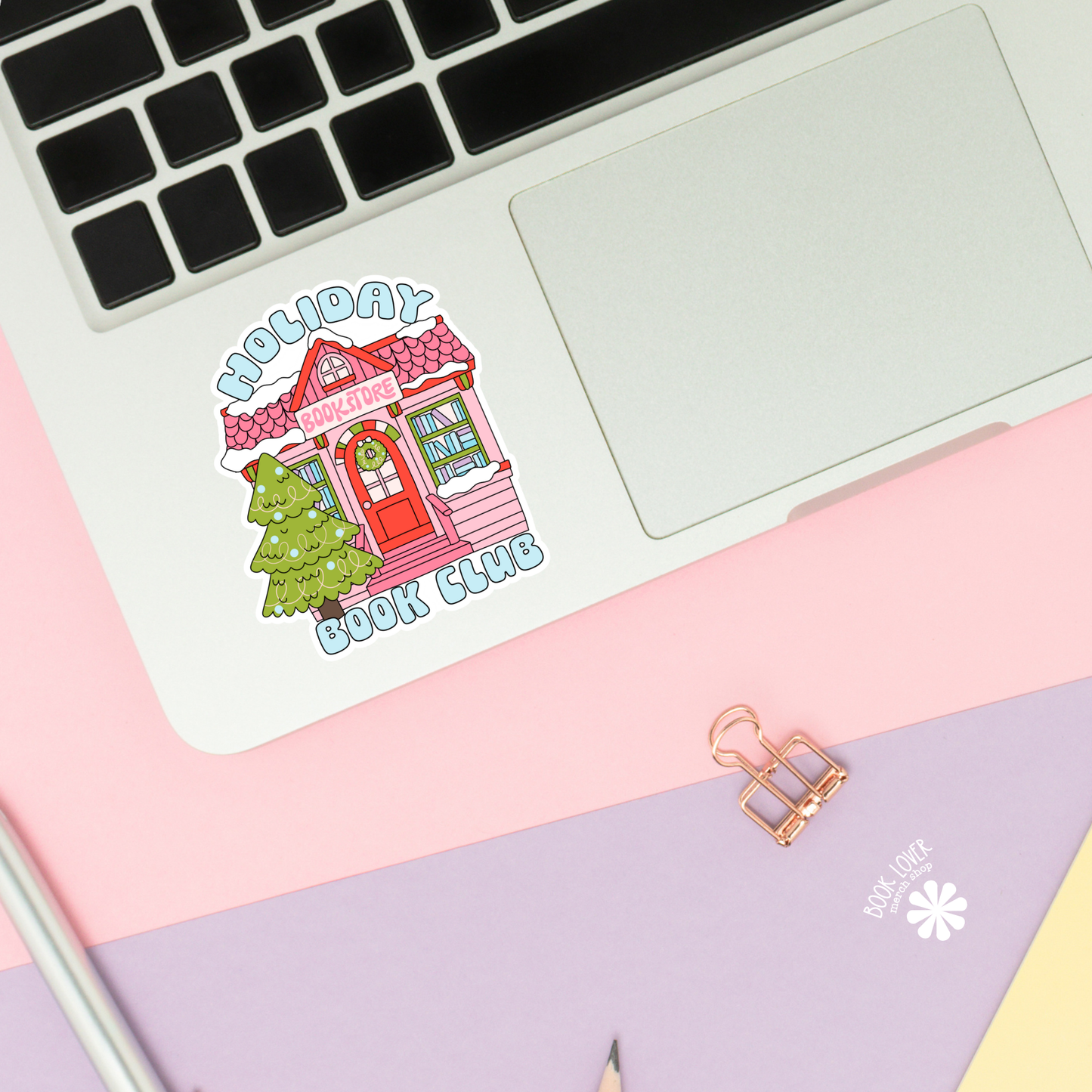 Holiday Bookstore Book Club Stickers / Christmas Bookish