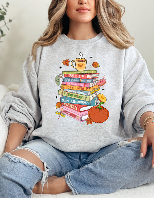 Gilmore Girls Fall Stack Unisex Sweatshirt