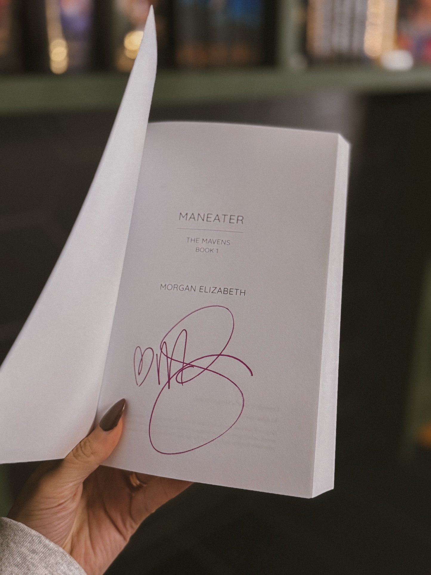 [Hand-Signed] Maneater by Morgan Elizabeth
