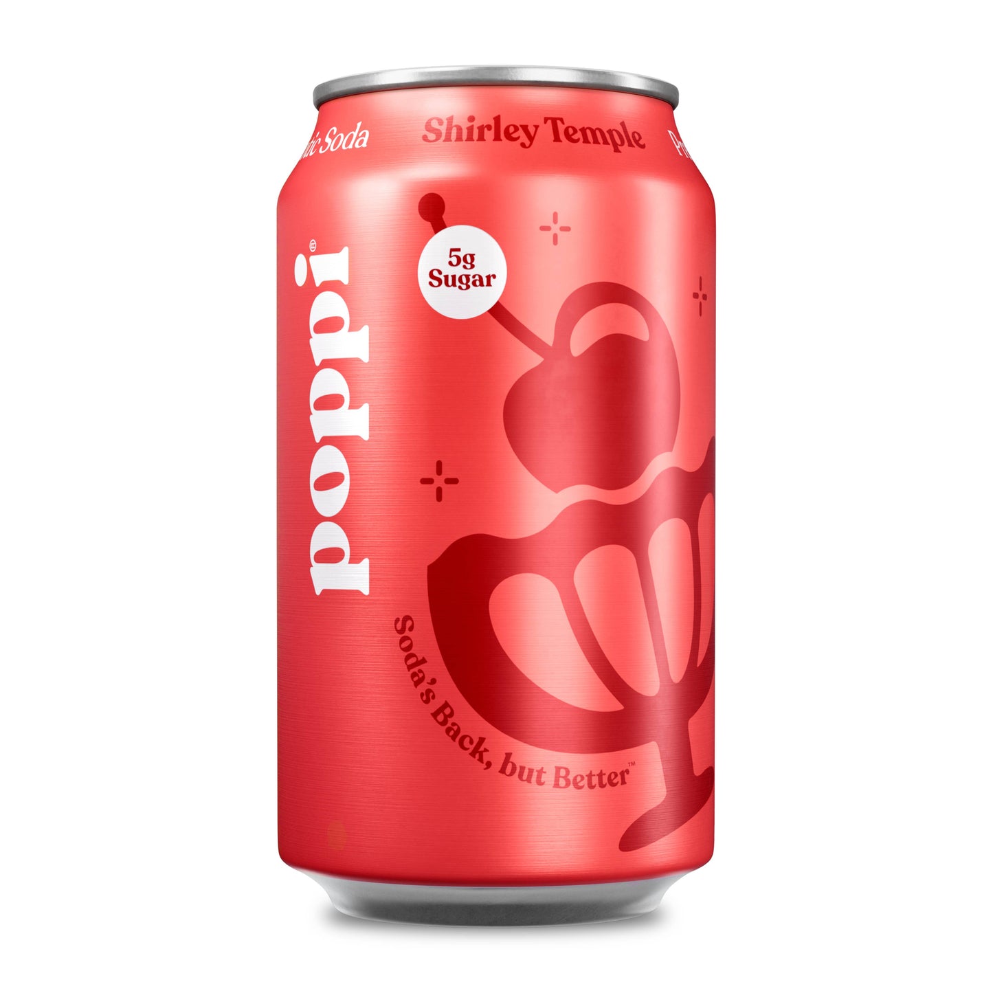Poppi Prebiotic Soda, Shirley Temple, 12oz