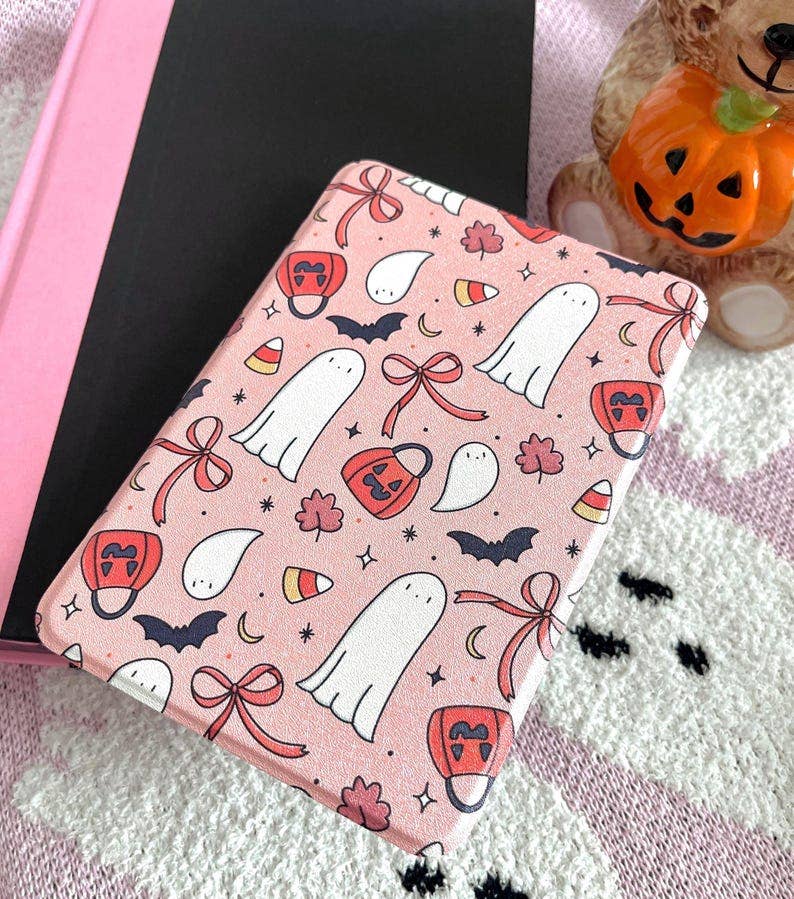 Halloween Ghost Kindle Case – Paperwhite & Basic, Hand Drawn