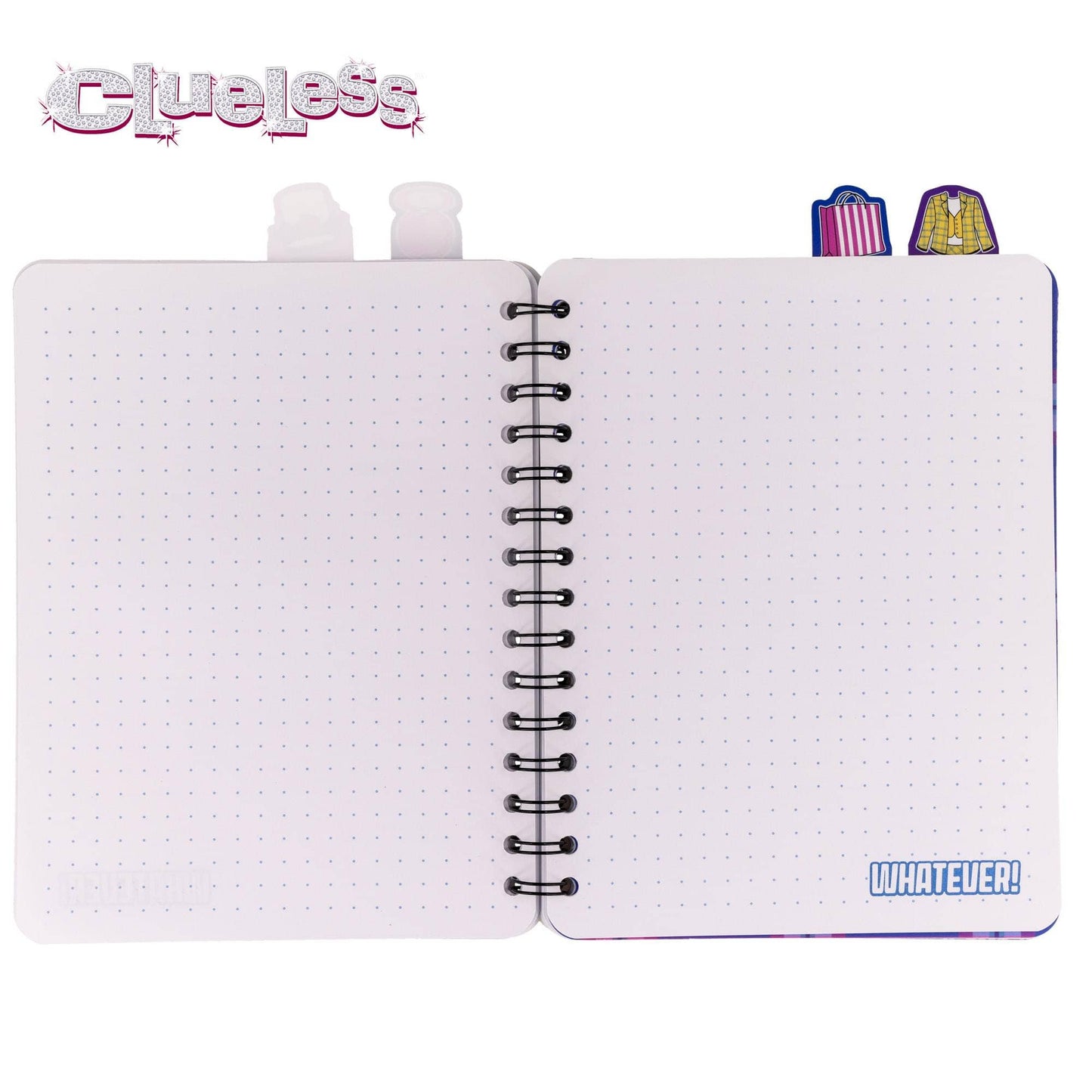 Clueless 4-Tab Spiral Notebook With 160 Dotted Sheets