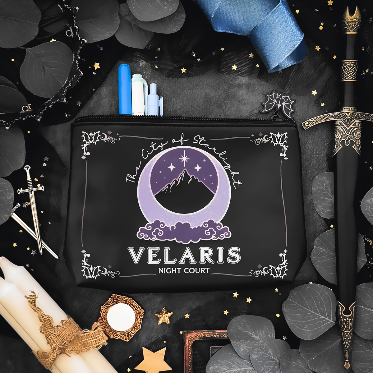 A Court of Thorns and Roses: Night Court Velaris Pen & Pencil Pouch