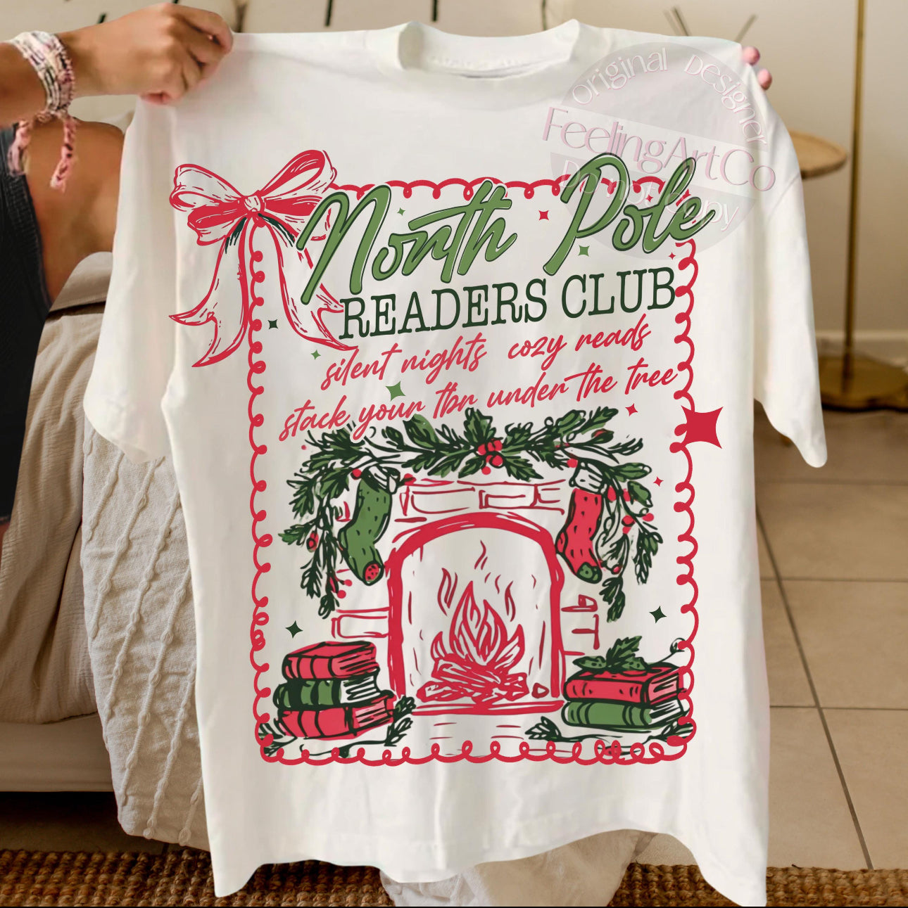 North Pole Reader t-shirt