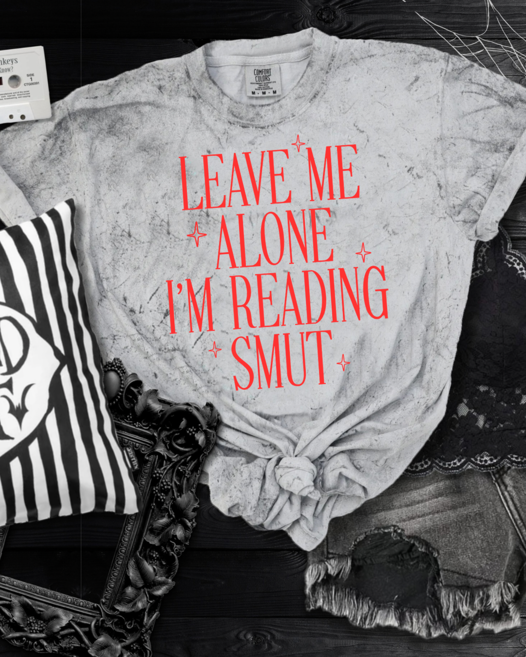 Leave me alone - grey tie dye comfort colors