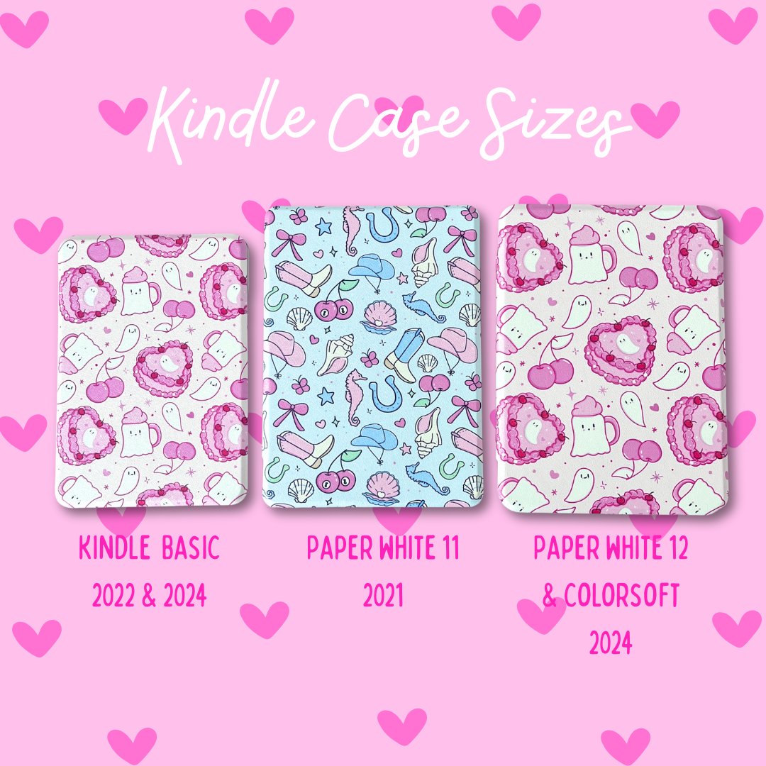 Ghost Cake Kindle Case with clear back 