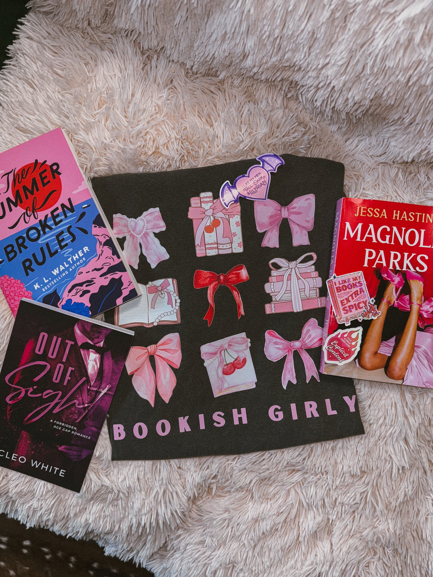 bookish girly bows