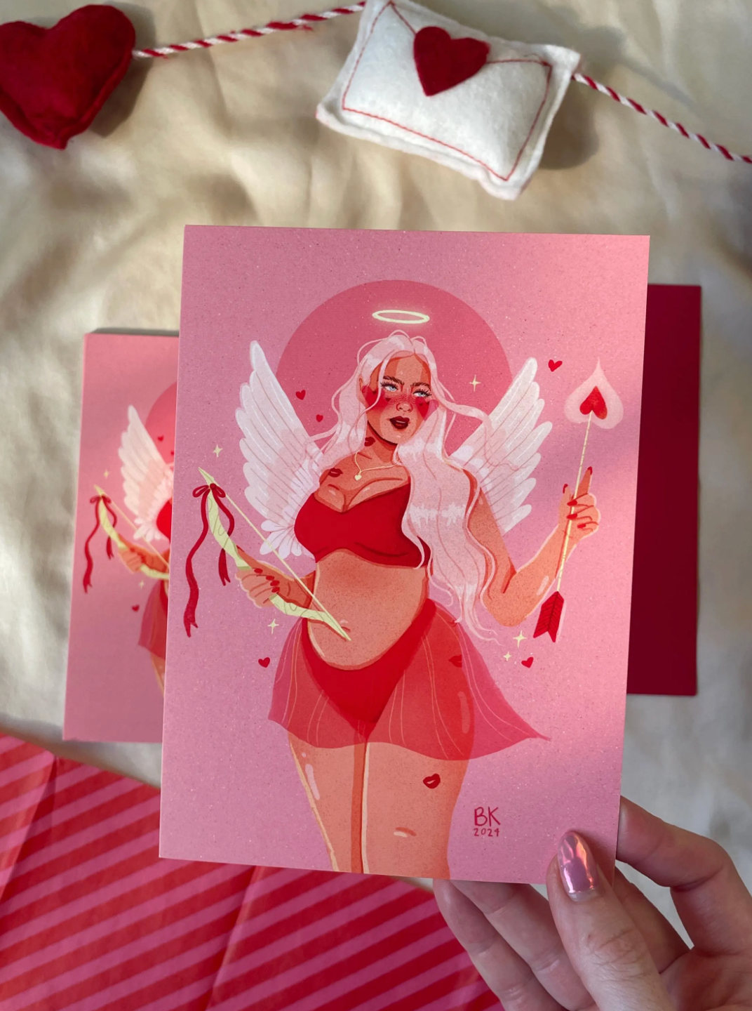 Curvy Cupid *Valentine's Post Card*