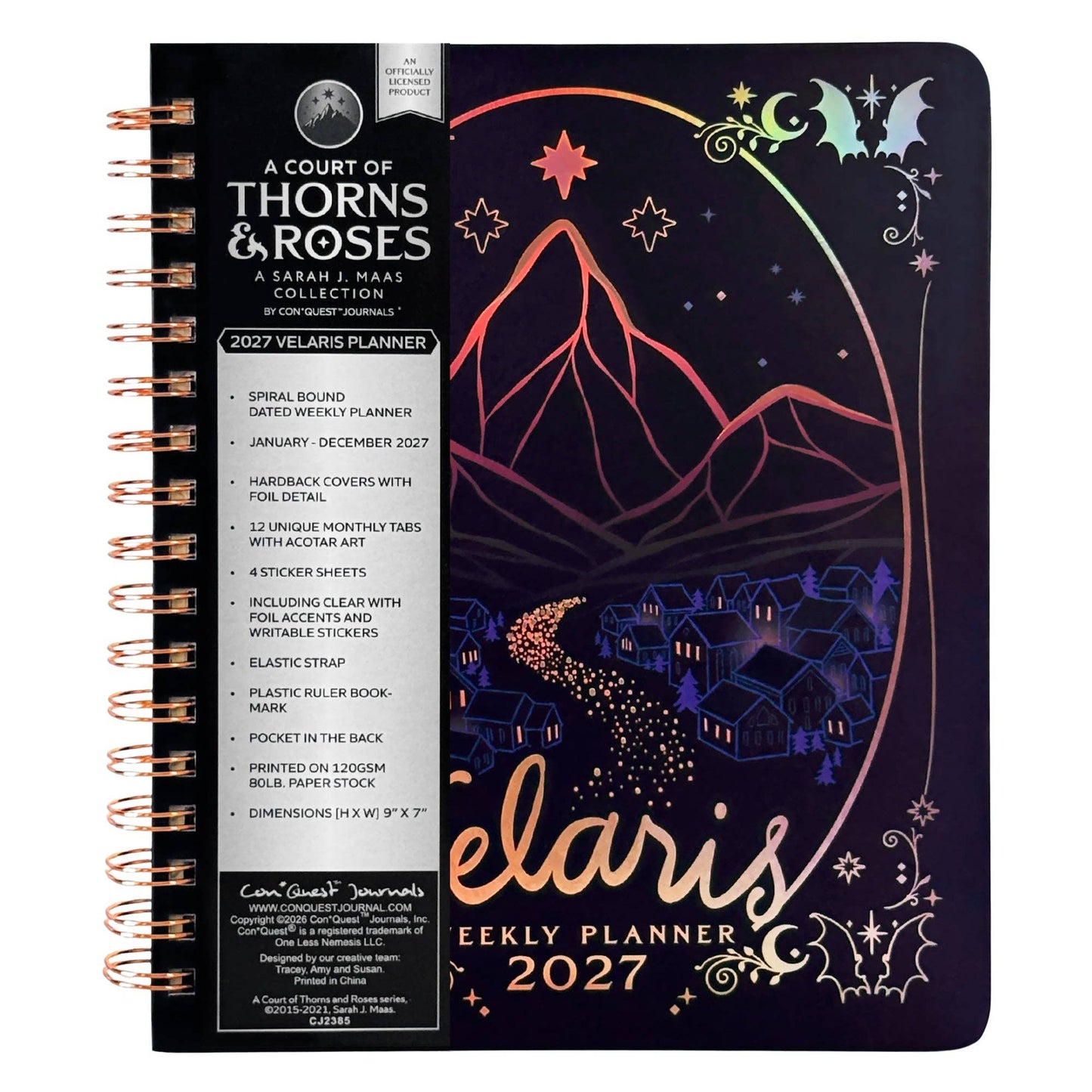A Court of Thorns and Roses: Velaris 2027 Weekly Planner, Personal Organizer